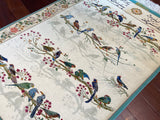 Birds, Beautiful Pictorial Silk Rug for Wall-Hanging - LA84