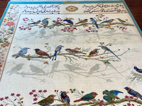 Birds, Beautiful Pictorial Silk Rug for Wall-Hanging - LA84