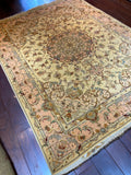 Tabriz, Floral Medallion, Vintage, 45-year-old, P5572