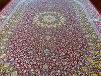 Persian Pure Silk Rug, Qom for Vatican Pope and UK Queen - P4492