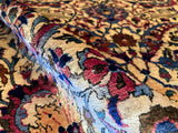 Antique Kashan, Re-birth, Energetic , All Organic Dyes, 100+ Years Old - ATQ99