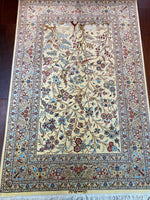 Tree of Life, Kashan, Hang on Wall, Persian Silk Rug - LA77