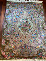 Vibrant, Mesmerizing Design, Pink Garden, Vintage Tabriz - P2581