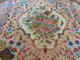 Vibrant, Mesmerizing Design, Pink Garden, Vintage Tabriz - P2581