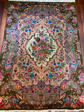 Vibrant, Mesmerizing Design, Pink Garden, Vintage Tabriz - P2581