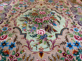 Vibrant, Mesmerizing Design, Pink Garden, Vintage Tabriz - P2581