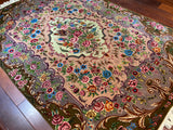 Vibrant, Mesmerizing Design, Pink Garden, Vintage Tabriz - P2581