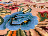 Vibrant, Mesmerizing Design, Pink Garden, Vintage Tabriz - P2581