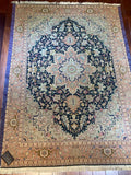 Persian Rug, Tabriz, Geometric Medallion, Unique Design, Vintage - S372